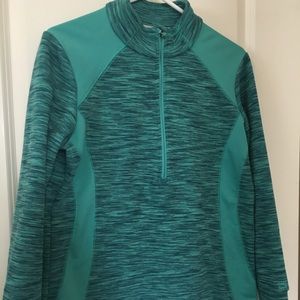 Half-zip, long sleeve fleece pullover